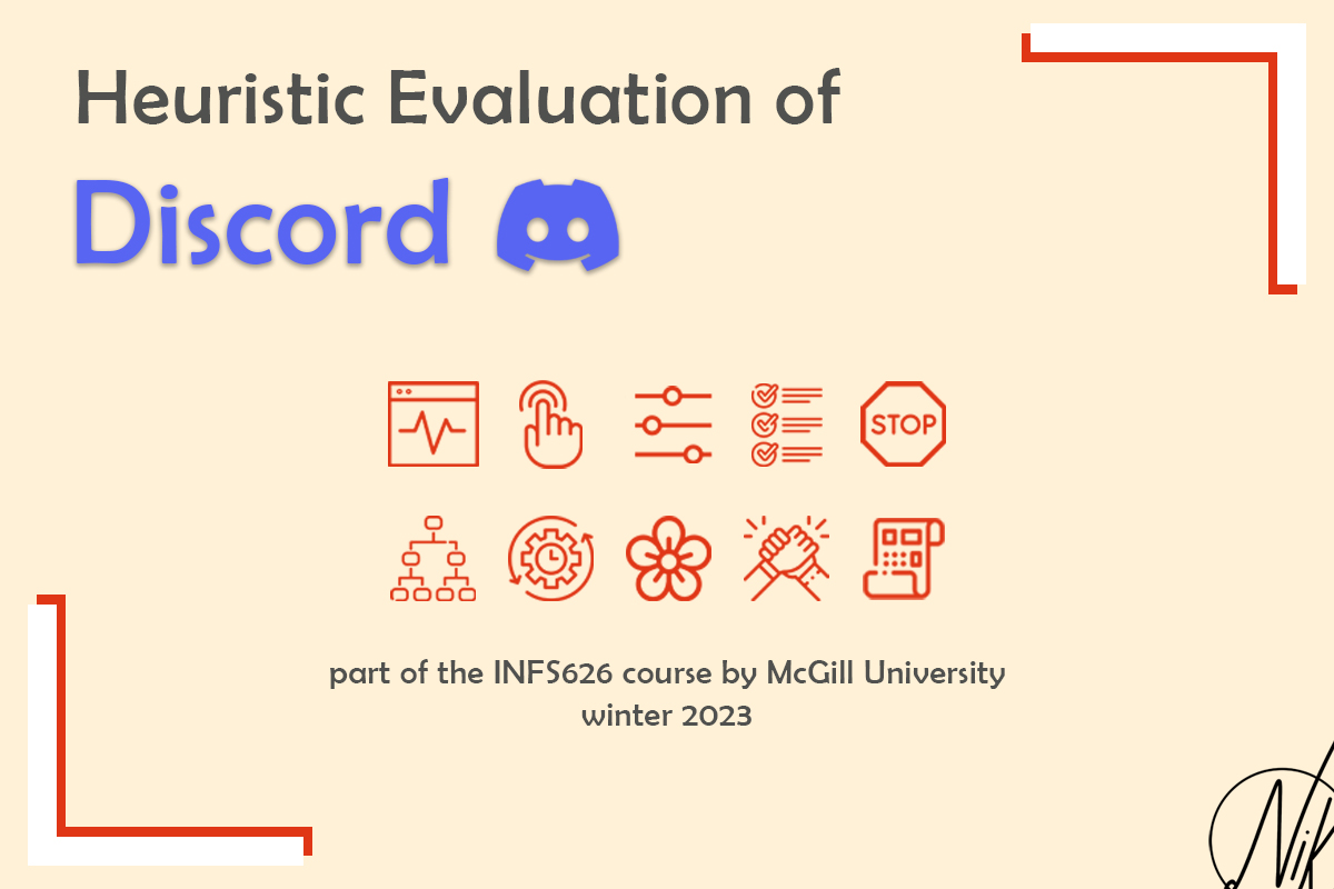Discord Heuristics Evaluation by Mohammad Nikghalb